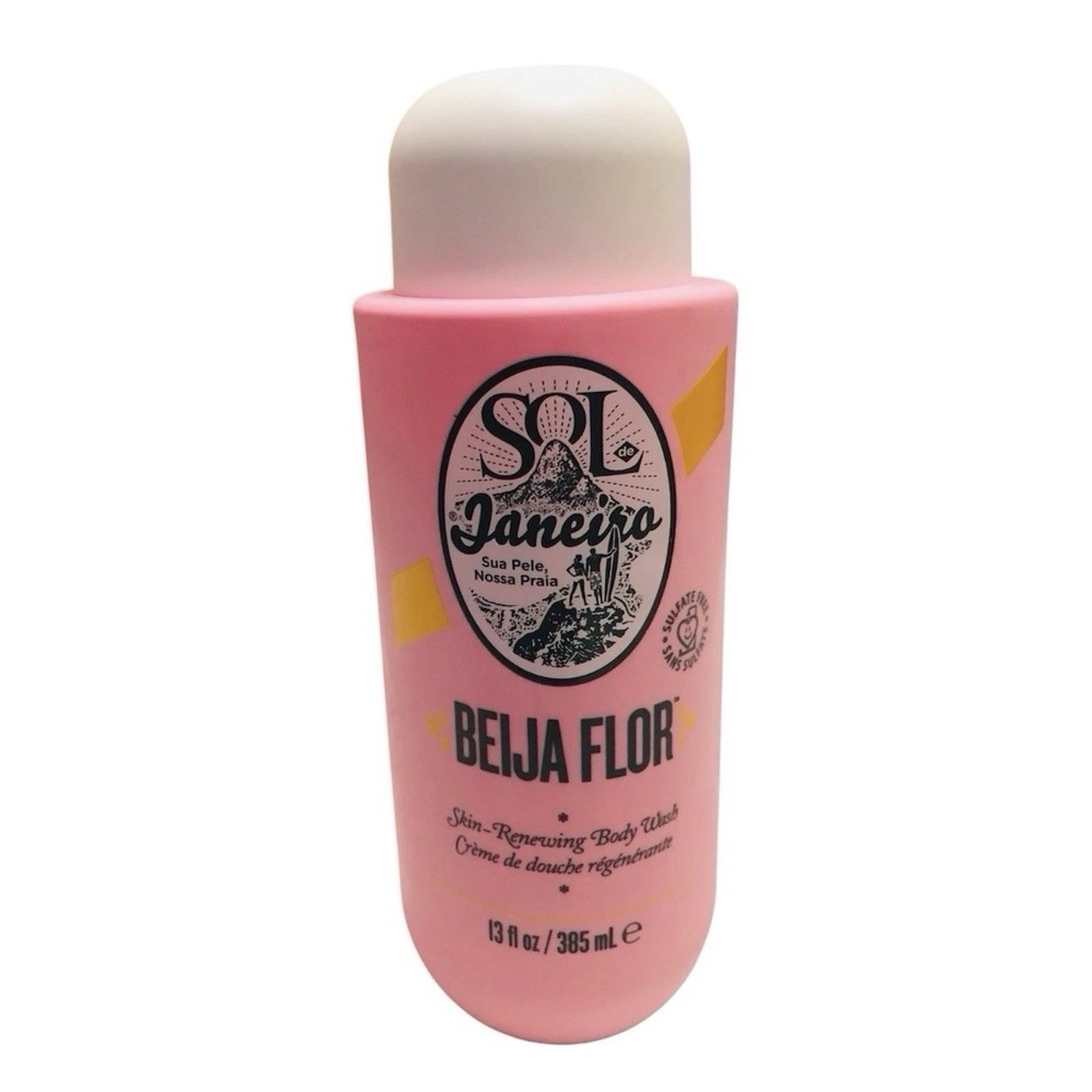 Sol De Janeiro Beija Flor Body Wash 13 fl oz Cacay Oil Squalane Pink Unisex